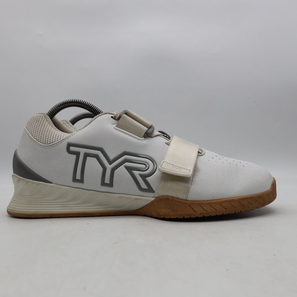 TYR L-1 Lifter Mens 9.5 Womens 11 Weightlifting Power Lifting Gym White Shoes